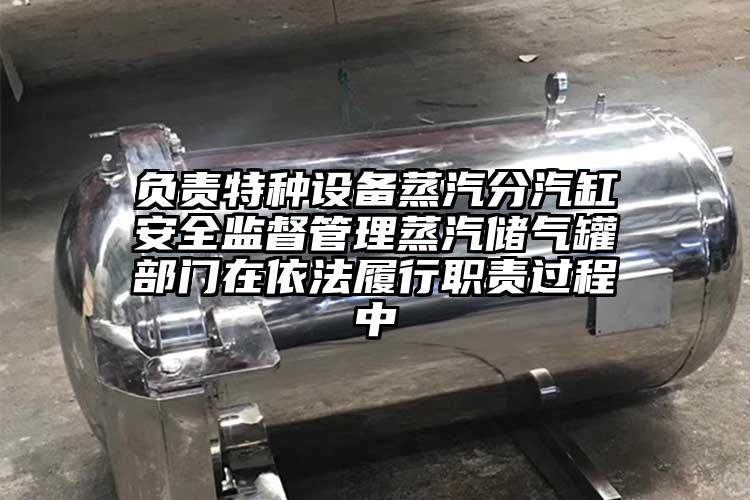 负责特种设备蒸汽分汽缸安全监督管理蒸汽储气罐部门在依法履行职责过程中