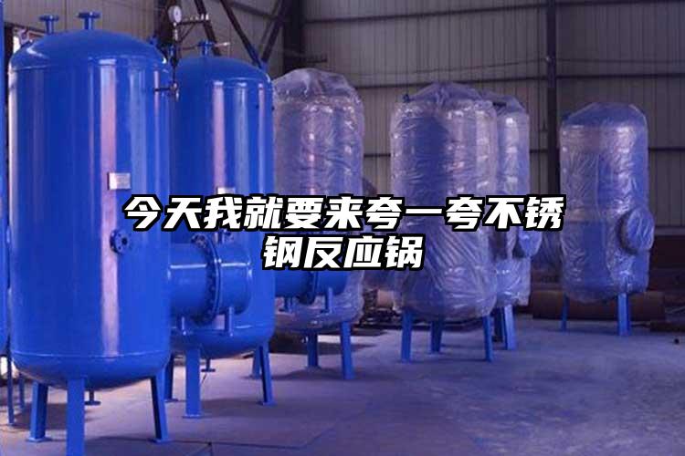 今天我就要来夸一夸不锈钢反应锅